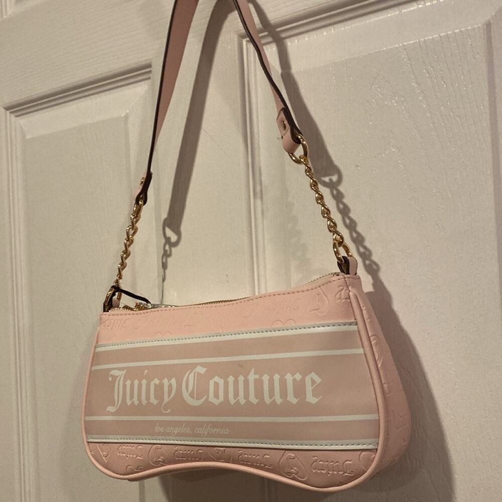 BNWT JUICY COUTURE Fashionista Shoulder Bag in Powder Blush Pink - Picture 3 of 6